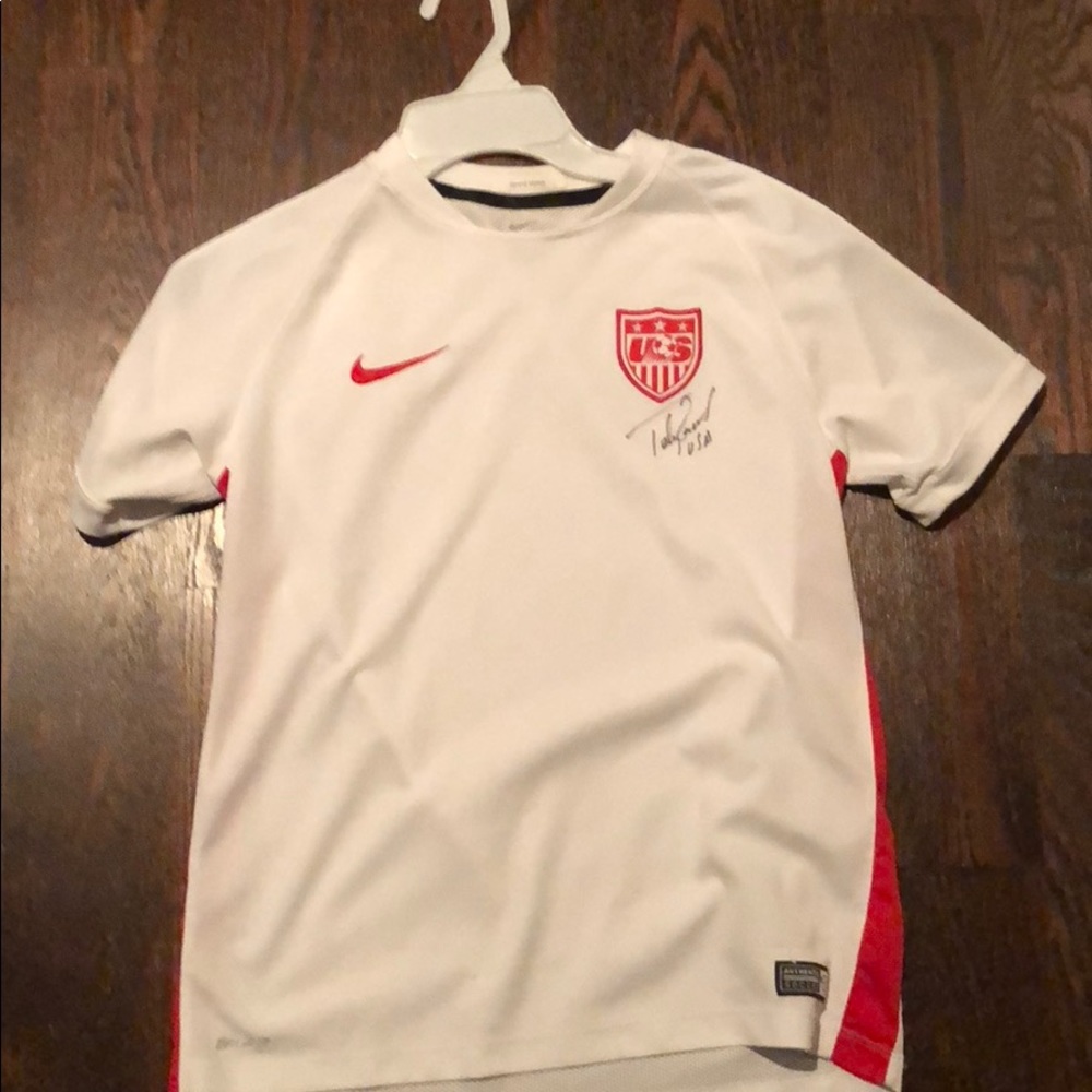 A United States soccer jersey.
